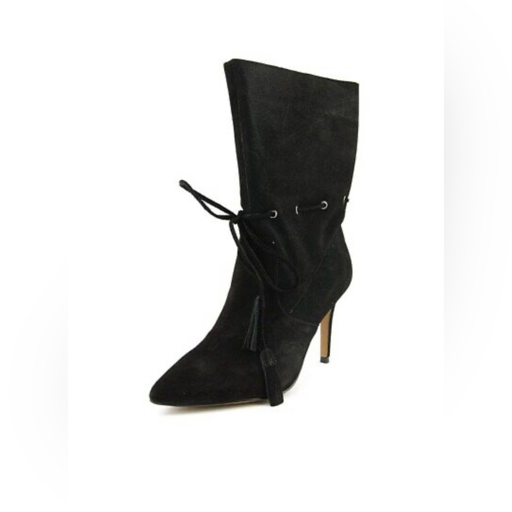 NEW FRENCH CONNECTION Rowdy Black Suede Bootie